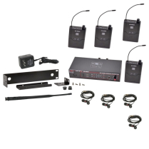 ENSEMBLE DE 4 SYSTÈME D'ÉCOUTE INTRA-AURICULAIRE SANS FIL – GALAXY AUDIO