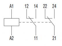 Relay LOVATO 24VAC 8A 2 Contacts