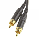 Cable 1 pied - femelle 1/4 mono a 2 fiches RCA