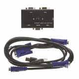 KVM SWITCH 2 PORT VGA/USB AVEC CABLES