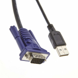 KVM SWITCH 2 PORT VGA/USB AVEC CABLES