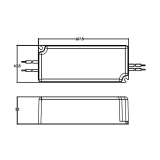 ALIMENTATION DEL 12V CONSTANT 40W 3.4A DIMMABLE