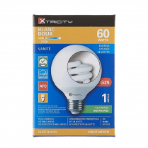 CFL G25 VANITE 14W BLANC DOUX