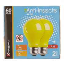 AMPOULE JAUNE ANTI-INSECTE 60W