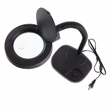 LAMPE-LOUPE NOIR SUR BRAS FLEX