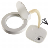 LAMPE-LOUPE BLANCHE SUR BRAS FLEX