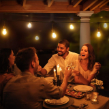 Monster Smart Illuminessence BISTRO+ RGBW+ IC Patio LED String Light - 12 Lights