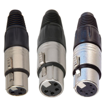 XLR FEMALE NEUTRIK CONNECTOR &mdash; IN‑LINE (3, 4 OR 5 PINS)