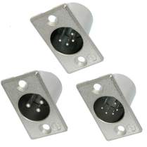 CONNECTEUR NEUTRIK  XLR M&Acirc;LE &mdash; FORMAT CH&Acirc;SSIS / R&Eacute;CEPTACLE (3 &Agrave; 6 BROCHES)