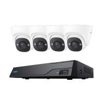 KIT DE 4 CAMERAS DOME 2K+ 5MP POE 2TB IA REOLINK