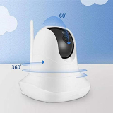 Moniteur de b&eacute;b&eacute; vid&eacute;o sans fil avec vision nocturne double vue vid&eacute;o, moniteur pour nouveau-n&eacute; avec cam&eacute;ra num&eacute;rique couleur zoomable, audio bidirectionnel, berceuses