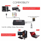 HD External Capture Card Video Recording System - Record Full HD 1080p Video