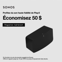 disc H-P SANS-FIL SONOS ONE NOIR