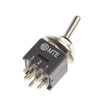 TOGGLE ULTRA MINI DPDT 3A MTE202A