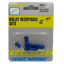 BULLET MALE-FEMELLE ISOLE 4 mm AWG 16-14 2 SETS