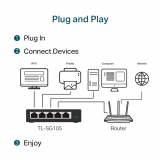 5-Port 10/100/1000Mbps Desktop Switch