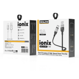 DRAVON CABLE DE RECHARGE USB-A A USB-C 1M NOIR