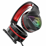 Casque Gaming HOCO W104 Stéréo Filaire Câble 2m-Rouge