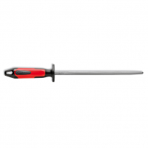 F.Dick Sharpening Steel Oval Regular-Cut Red/Black 12"