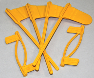 PISTOL & RIFLE CHAMBER FLAGS 8/PKG