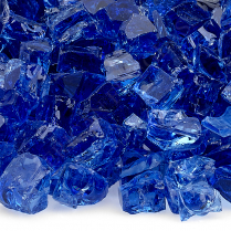 1/2" Cobalt, 10 lb. Jar Fire Glass