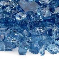 1/2" Pacific Blue, 10 lb. Jar Fire Glass