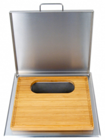 CUT AND CLEAN COMBO-TRASH CHUTE W/CUTTING BOARD