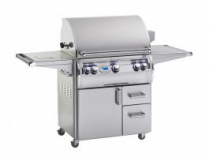 DIAMOND ECHELON CAB. GRILL-LP W/SIDE BURNER