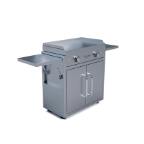 Le Griddle - Dual Burner Griddle wtih Cart - Electric