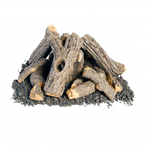 OUTDOOR CAMPFIRE DESGNER OAK LOGS/CHIPS