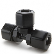 TEE UNION, PLASTIC  3/8"