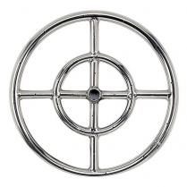 12" Double-Ring SS Burner with a 1/2" Inlet