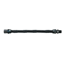S.S. Flex Hose 48"-1/2" Fm Fl x 1/2 Male Fl Blk Quiet Flex
