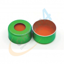 Cap Crimp 11mm Seal Green PTFE/Red Rub Sil