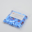 11mm Blue Snap Cap, 1mm Red PTFE/White Silicone w/Cross Slit