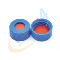 Cap Screw 9mm Blue Ribbed CLR PTFE/Red Sil Econo
