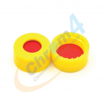 Cap Screw 9mm Yellow Ribbed Red PTFE/Sil/PTFE