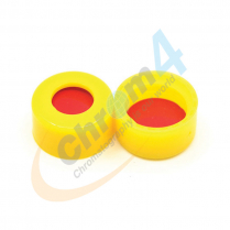 Cap Screw 9mm Yellow Ribbed Red PTFE/Sil/PTFE