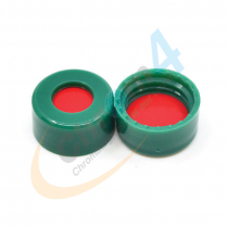 Cap Screw 9mm Green Ribbed Red PTFE/Sil/PTFE Econo