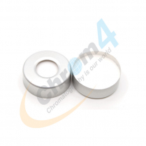 Caps, Crimp, 20mm, Silver, 3mm PTFE/Silicone Septa