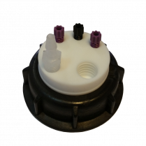 SmartWasteCap S60, 1 charcoal cart filter port + 3 entries (