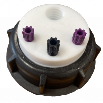 SmartWasteCap S60, 1 charcoal cart filter port + 3 entries (