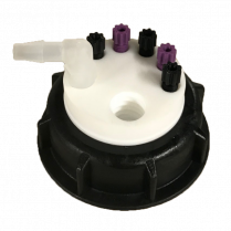 SmartWasteCap S60, 1 charcoal cart filter port + 5 entries (