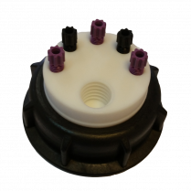 SmartWasteCap S60, 1 charcoal cart filter port + 5 entries (