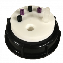 SmartWasteCap S90, 1 charcoal cart filter port + 4 entries (