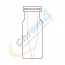 2mL Clear Snap Ring Vial w/Bottom Fused  300µL insert