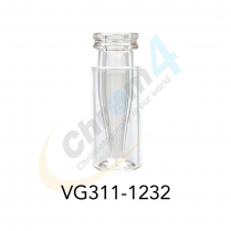 2mL Clear Snap Vial, w/Narrow Tapered 300µL insert, GC