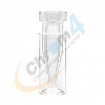2mL Clear Crimp Vial, w/Narrow Tapered 300µL insert, GC