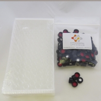 2mL Clear Screw Vial  w/9mm Black Cap PTFE/Sil