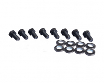 Set of fasteners for side plates to retarder